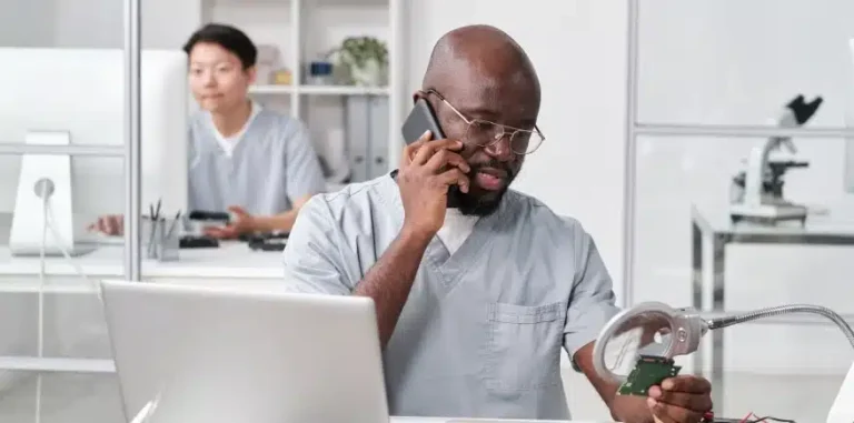 Remote desk review for electronic restoration services