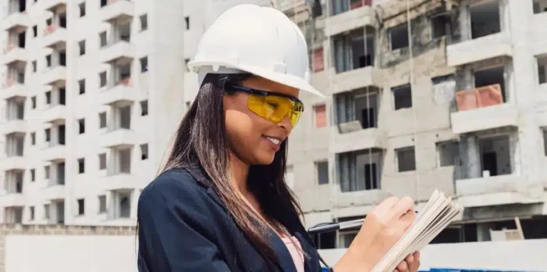 Engineer performing consulting services on-site for electronic loss assessment